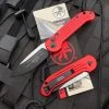 Microtech LUDT Auto Folder Red Aluminum Body W/ Black Plain Edge Blade (3.375”) 135-1RD