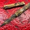 Microtech Dirac Delta Double Edge Cerakote Coyote Camo Standard Signature Series