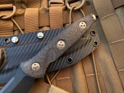 Microtech Socom Alpha S/E Fixed Blade Carbon Fiber Scales W/ Bronzed Hardware And DLC Plain Edge Blade (5.6”) 113-1DLCCFS -PrecisionBladesMicrotech image 72f74f04 aa74 4106 b0e6 a89a949591ab 08509.1680805518