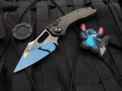 Marfione X Borka Stitch Auto Folder Full Carbon Fiber Body W/ DLC Two-Tone Hardware And DLC Diamond Wash Blade