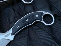Microtech Iconic Righthand Karambit Fixed Blade Black G10 Scales W/ Stonewashed Plain Edge Blade (2.25”) 118-10R -PrecisionBladesMicrotech image a25fab04 5f1c 4205 9fbf 73ab16dcfd63 56902.1680805519