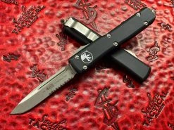 Microtech Ultratech OTF Automatic Knife Single Edge Apocalyptic Serrated
