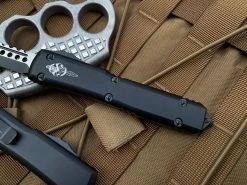 Microtech Ultratech Hellhound Tactical Black Aluminum Body W/ Two Tone Black Black Plain Edge Blade (3.35”) 119-1TS 6 Microtech Ultratech Hellhound Tactical Black Aluminum Body W/ Two Tone Black Black Plain Edge Blade (3.35”) 119-1TS -PrecisionBladesMicrotech image b550c301 8580 41a3 982e ac1a1f851915 21877.1680805529