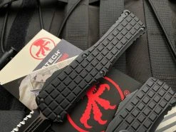 Microtech Hera Frag Pattern Black Aluminum Body W/ Black Tactical Full Serrated Blade (3.08”) 702-3TFRS -PrecisionBladesMicrotech image c14c2f14 77d0 4f1f bd0b 9739317f7178 78215.1680805537