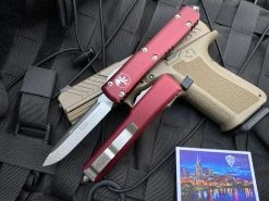 Microtech Ultratechs S/E Merlot Stonewashed 121-10MR