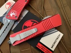 Microtech Combat Troodon D/E Distressed Red Aluminum Body W/ Stonewashed Plain Edge Blade (3.81”) 142-10DRD -PrecisionBladesMicrotech image c72544ca a80f 4b59 9429 17c87990bc35 94565.1680805521