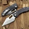 Microtech Stitch Auto Stonewashed Full Serrated 169-12