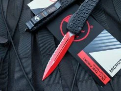 Microtech Ultratech D/E Sith Lord Edition Black Tri-Grip Aluminum Body W/ Ringed Hardware And Red Full Serrated Edge Blade (3.4”) 122-3SL 5 Microtech Ultratech D/E Sith Lord Edition Black Tri-Grip Aluminum Body W/ Ringed Hardware And Red Full Serrated Edge Blade (3.4”) 122-3SL -PrecisionBladesMicrotech image de39f446 67a3 4942 b119 31c765e10526 76986.1680805527