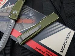 Microtech UTX-70 Spartan OD Green Distressed Aluminum Body W/ Apocalyptic Plain Edge Blade (2.42”) 249-10DOD -PrecisionBladesMicrotech image e198f2aa 8d34 4ea2 a24f d8ca121d417a 82730.1680805529