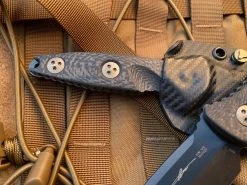 Microtech Socom Alpha Mini T/E Carbon Fiber Scales W/ Bronzed Hardware And DLC Plain Edge Blade (3.75”) 114M-1DLCCFS -PrecisionBladesMicrotech image ea4f9194 afc3 4487 bd96 73c2ebc76975 76979.1680805519