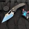 Marfione X Borka Stitch Auto Folder Full Carbon Fiber Body W/ Two-Tone Hardware And Diamond Wash Blade